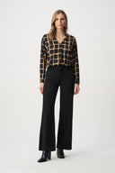 Joseph Ribkoff Abstract Print Boxy Top Style 263169