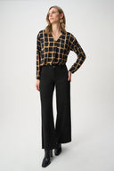 Joseph Ribkoff Abstract Print Boxy Top Style 263169