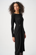 Joseph Ribkoff Draped Front Sheath Dress Style 263178