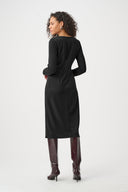 Joseph Ribkoff Draped Front Sheath Dress Style 263178