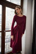 Joseph Ribkoff Draped Front Sheath Dress Style 263178