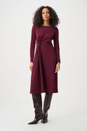 Joseph Ribkoff Draped Front Sheath Dress Style 263178