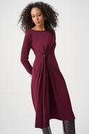 Joseph Ribkoff Draped Front Sheath Dress Style 263178