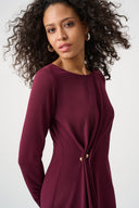 Joseph Ribkoff Draped Front Sheath Dress Style 263178