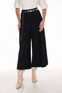 Frank Lyman Dark Blue High-Rise Culotte Pants – Style 263186