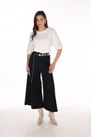 Frank Lyman Dark Blue High-Rise Culotte Pants Style 263186