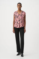 Joseph Ribkoff Animal Print Boxy Top Style 263188
