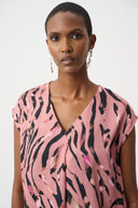 Joseph Ribkoff Animal Print Boxy Top Style 263188