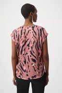 Joseph Ribkoff Animal Print Boxy Top Style 263188