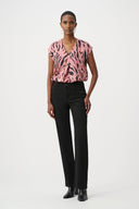 Joseph Ribkoff Animal Print Boxy Top Style 263188