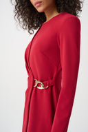 Joseph Ribkoff Scuba Crepe A-Line Wrap Dress Style 263196