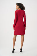 Joseph Ribkoff Scuba Crepe A-Line Wrap Dress Style 263196