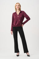 Joseph Ribkoff Satin V-Neck Cocoon Top Style 263204