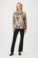Joseph Ribkoff Animal Print Boxy Tunic Style 263208