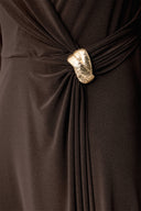 Joseph Ribkoff Melange Silky Knit Wrap Dress Style 263211