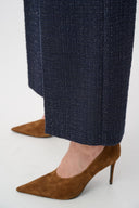 Joseph Ribkoff Lurex Boucle Wide-Leg Pull-On Pants Style 263215