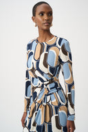 Joseph Ribkoff Printed Wrap Dress Style 263218