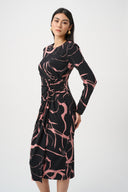 Joseph Ribkoff Printed Wrap Dress Style 263218