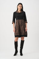 Joseph Ribkoff Jacquard Memory & Silky Knit cocoon Dress Style 263219.