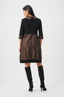 Joseph Ribkoff Jacquard Memory & Silky Knit Cocoon Dress Style 263219