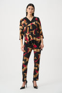 Joseph Ribkoff Silky Knit Abstract Print Boxy Tunic Style 263224