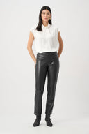 Joseph Ribkoff Bonded Leatherette Straight Pull-On Pants Style 263232