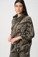 Joseph Ribkoff Abstract Print Boxy Tunic Style 263236