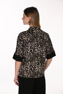 Frank Lyman Animal Print Casual Top Style 263276