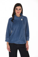 Frank Lyman Cowl Neck Relaxed Fit Jacket Style 263324