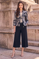 Frank Lyman Floral & Animal Print Flare-Sleeve Jacket Style 263468