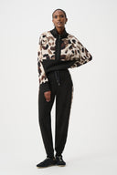 Joseph Ribkoff Animal trimmed Jogger Pants Style 263608