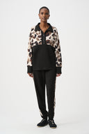 Joseph Ribkoff Animal Print Boxy Top Style 263609