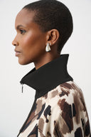 Joseph Ribkoff Animal Print Boxy Top Style 263609