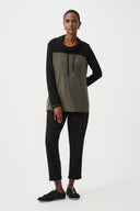 Joseph Ribkoff Color Block Funnel-Neck Tunic Style 263618