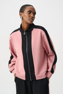 Joseph Ribkoff Color Block Funnel-Neck Jacket Style 263621