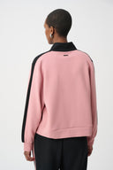 Joseph Ribkoff Color Block Funnel-Neck Jacket Style 263621