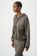 Joseph Ribkoff Hooded Boxy Jacket Style 263624