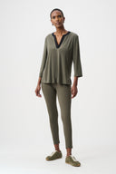 Joseph Ribkoff Color Block Straight Top Style 263629