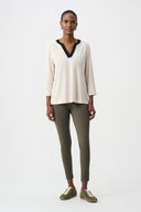 Joseph Ribkoff Color Block Straight Top Style 263629