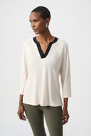 Joseph Ribkoff Color Block Straight Top Style 263629