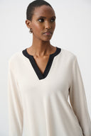 Joseph Ribkoff Color Block Straight Top Style 263629