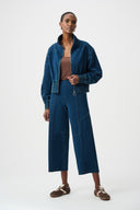 Joseph Ribkoff Denim Culotte Pull-On Pants Style 263642