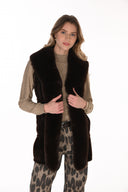 Frank Lyman Premium Faux Fur Sleeveless Vest Style 263704