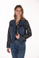 Frank Lyman Casual Denim Floral Jacket Style 263706