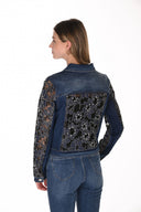 Frank Lyman Casual Denim Floral Jacket Style 263706