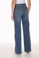 Frank Lyman Wide-leg Mid-rise Jeans Style 263708
