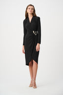 Joseph Ribkoff Signature Sheath Wrap Dress Style 263709