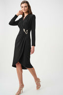 Joseph Ribkoff Signature Sheath Wrap Dress Style 263709