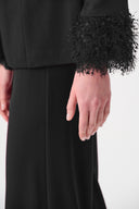 Joseph Ribkoff Signature Fitted Blazer With Fringe Style 263714
