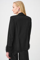 Joseph Ribkoff Signature Fitted Blazer With Fringe Style 263714